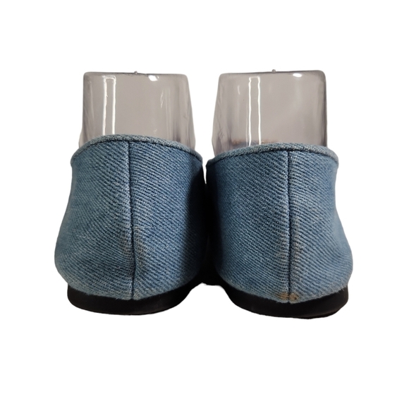 Cato Denim & Pearl Flats - Picture 5 of 9